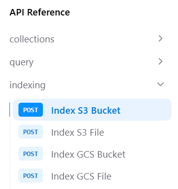 Captain Indexing API Endpoints